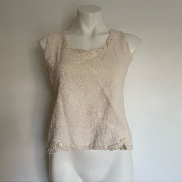 Vintage cotton tank top - Picture 1 of 8